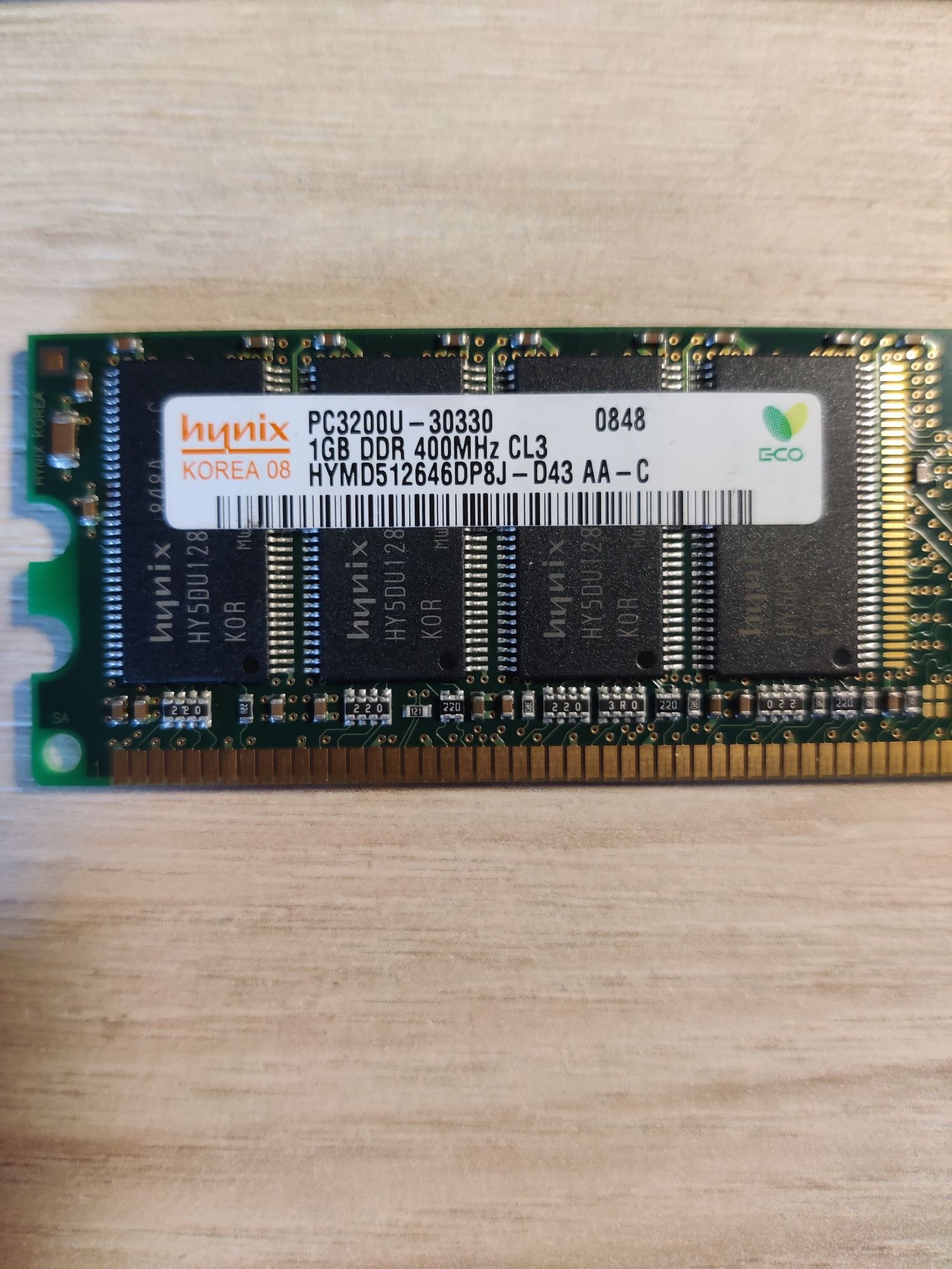 ОЗП(ОЗУ) SK hynix 1 GB DDR 400 MHz (HYMD512646CP8J-D43) Оригінал Б/У