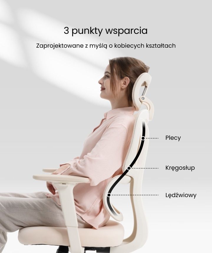 Kolorowe Ergonomiczne Krzesło z Poduszką Przypominającą Chmurę