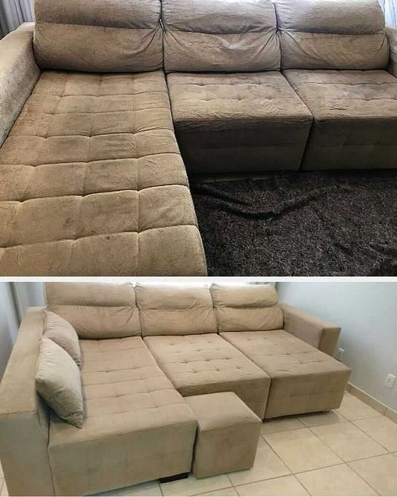 Limpeza e higienização de estofados. sofá, colchão e tapetes