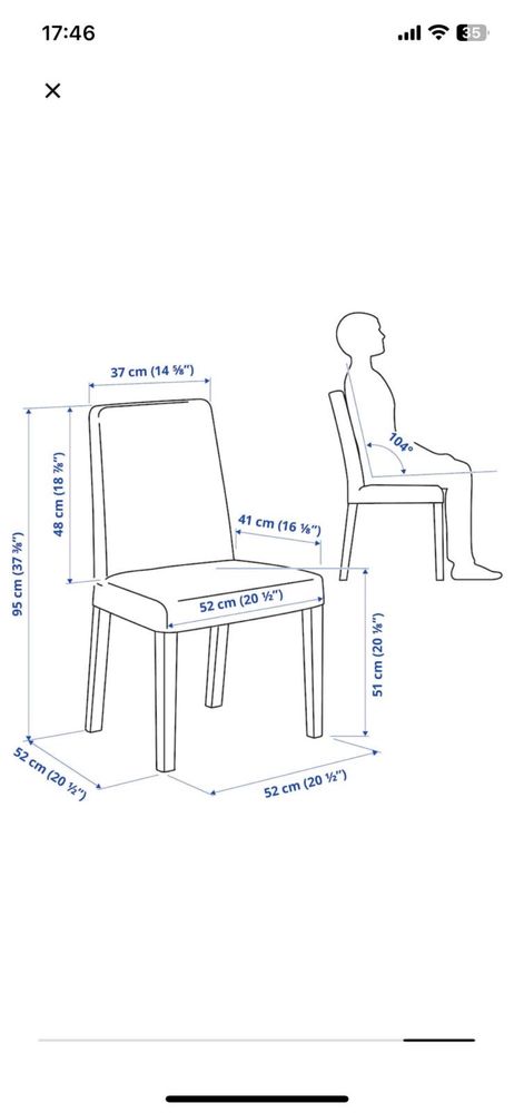 4 Cadeiras BERGMUD - IKEA