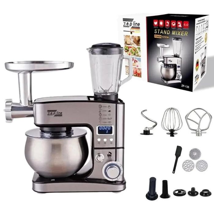 РОЗПРОДАЖ до 40%‼️Кухонний комбайн Зеплайн Zepline ZP-135 + ГАРАНТІЯ