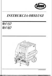Instrukcja obsługi Prasa Vicon RV 157, RV 187 PL