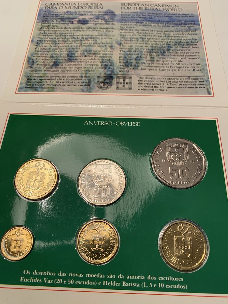 Colecao anual de moedas 1987