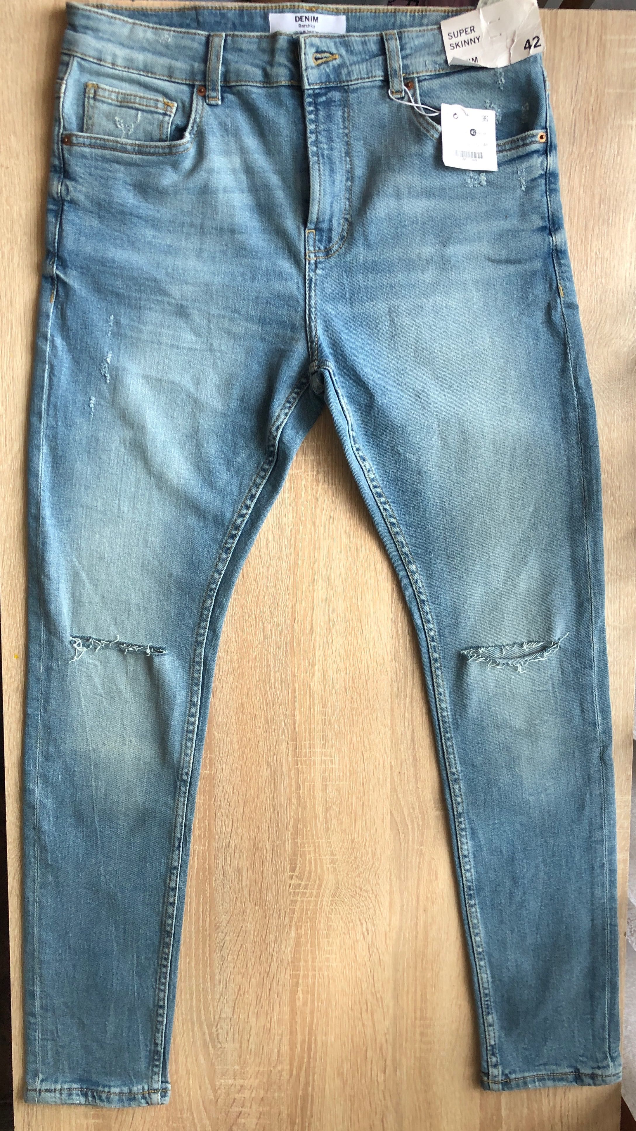 Джинси denim bershka skinny джинсы завужені скинни