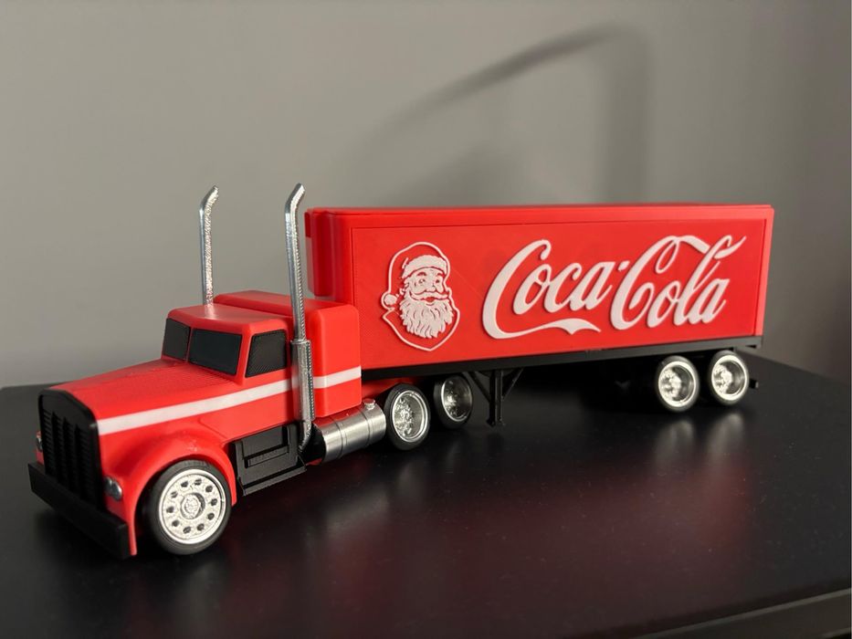 Coca Cola різдвяна машина тягач,новорічний подарунок,адвент фура кола