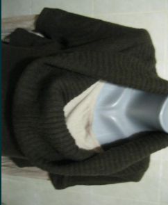 свитер пуловер хомут кофе бежевый типа 2 в 1 20 54 XL фирменный