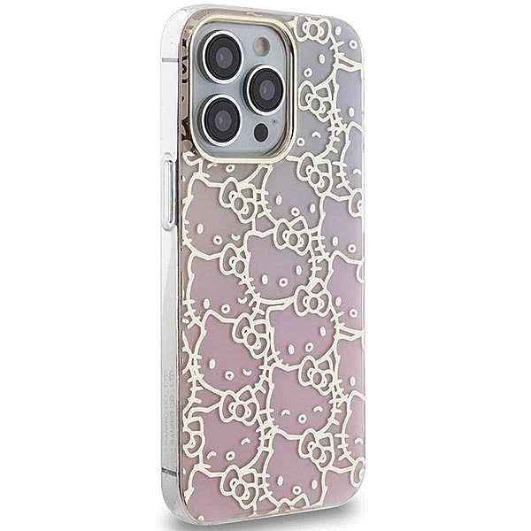 Etui Hello Kitty IML Gradient Electrop Crowded Kitty Head na iPhone 15