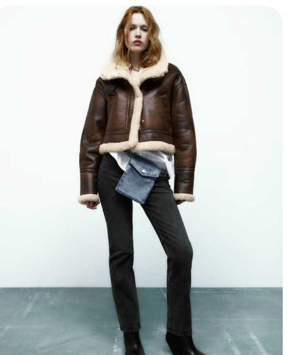 Дубленка Косуха Пилот  Зара