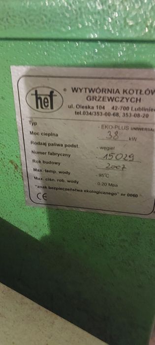 Części do pieca hef 38kw