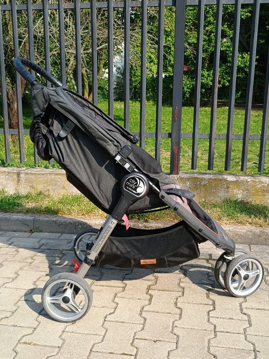 Wózek spacerówka Baby Jogger 3W City Mini, pałąk i pokrowiec na deszcz