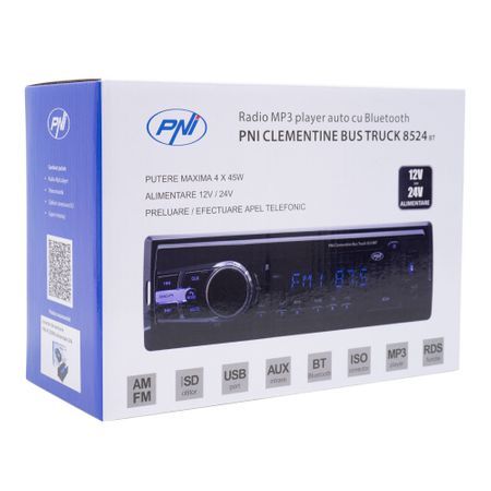 Radio MP3 MP3 PNI 8524BT 12/24V 4x45w + głośniki HiFi650, 120W, 16,5 c