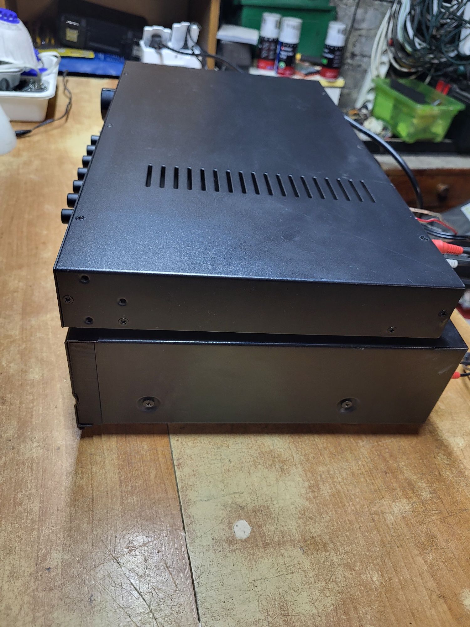 Wzmacniacz Monacor SA-250/SW + CD Denon  DCD-590