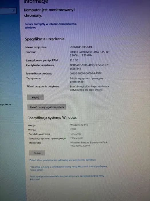 Sprzedam komputer