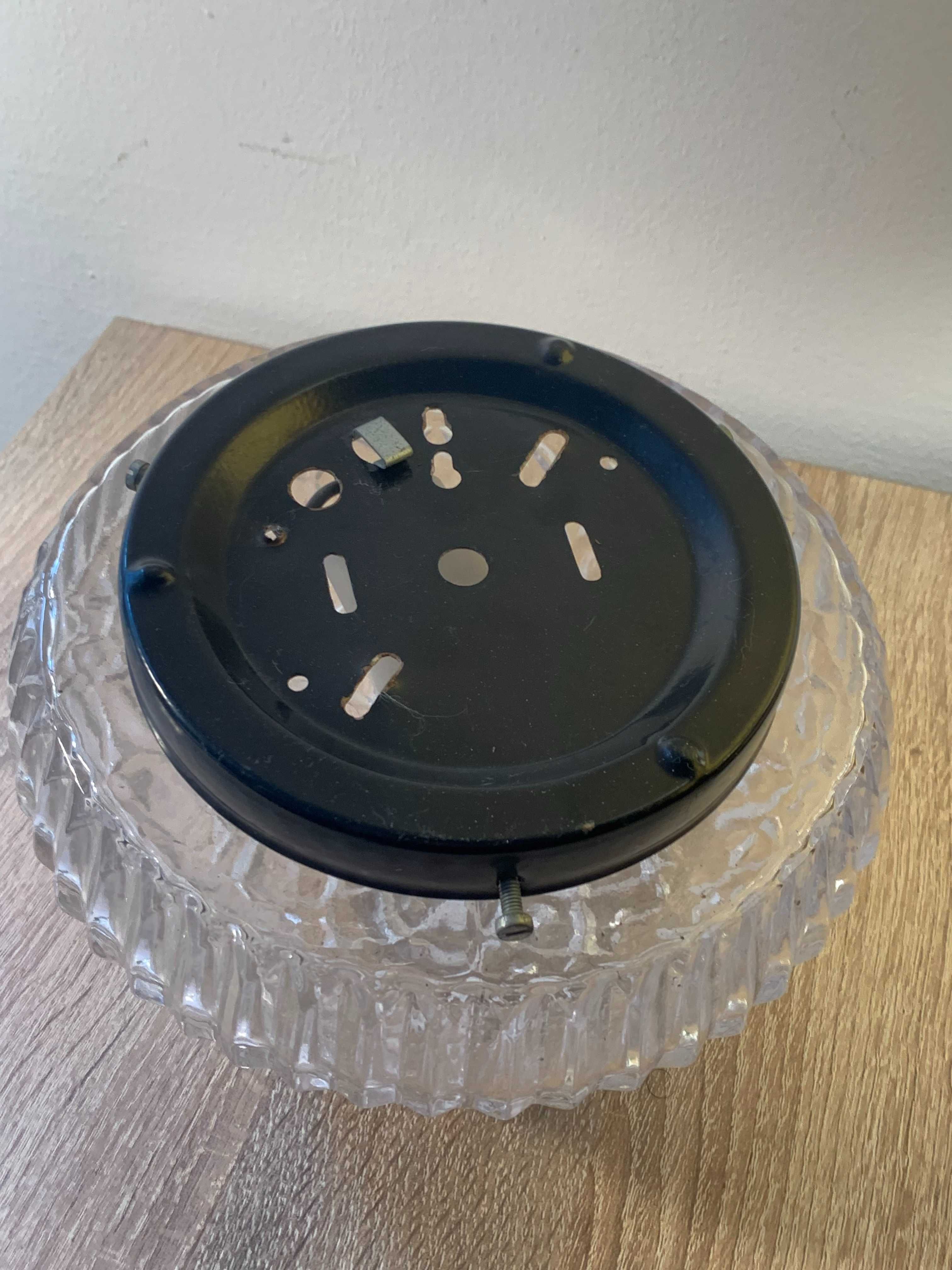 lampa plafon , kinkiet, szkło kryształowe, Vintage, DDR, Stan bd-