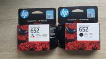 Zestaw oryginalnych tuszy HP 652 czarny +  kolor F6V25AE/F6V24AE