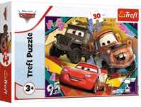 Puzzle 30 Rozpędzone samochody TREFL. Trefl