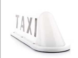 Новый Знак такси Белый Шашка такси с подсветкой на магните