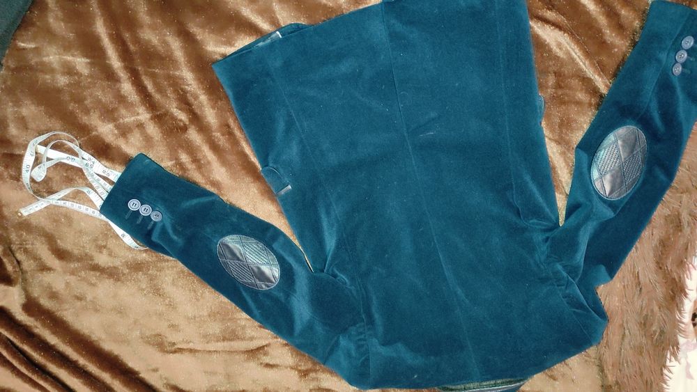 Плюшевий синій піджак на ріст 122-128