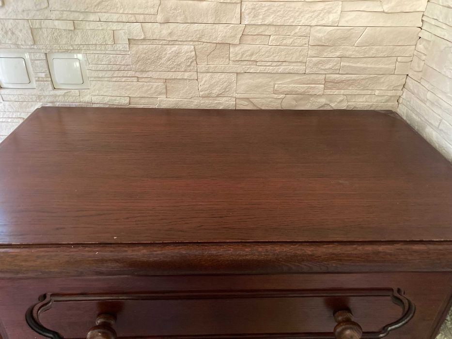 Meble Dębowe Zakor - Witryna narożna, Kredens, Komoda, Stół + Krzesła