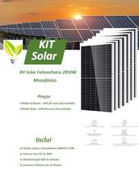 Kit Solar Fotovoltaico 2850W Monofásico