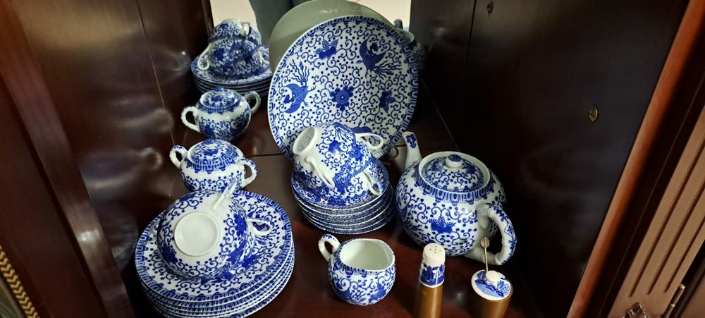 Serviço de chá e pratos chinesa