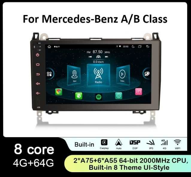 Auto-radio  2 din android 13 para Mercedes CLASSE A B W169 W245