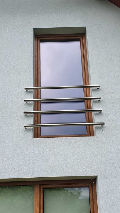 Balustrada nierdzewna balkonowa schodowa poręcze taras francuskie