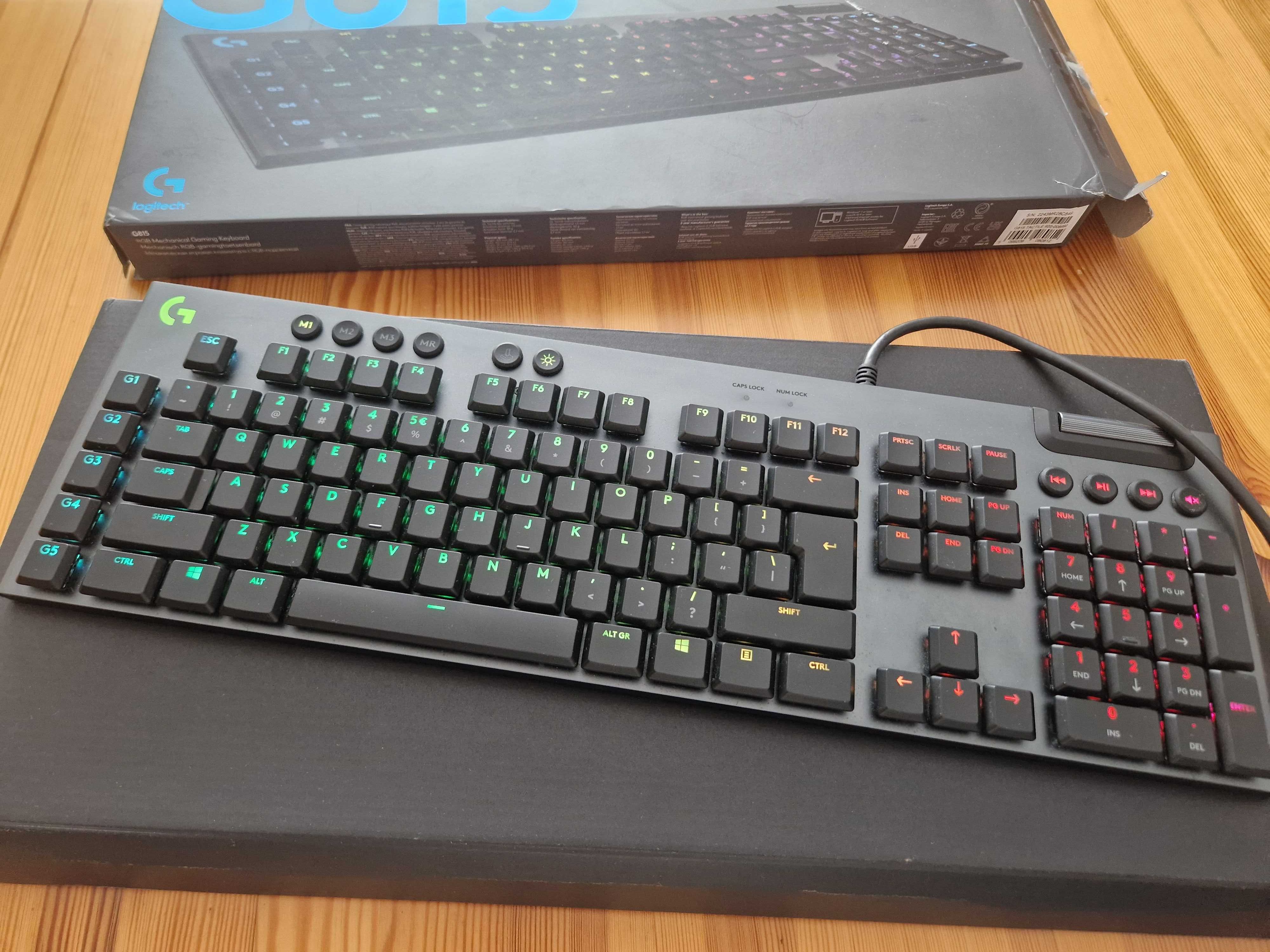 Klawiatura mechaniczna Logitech G815 GL Tactile QWERTY Gwarancja 05/25