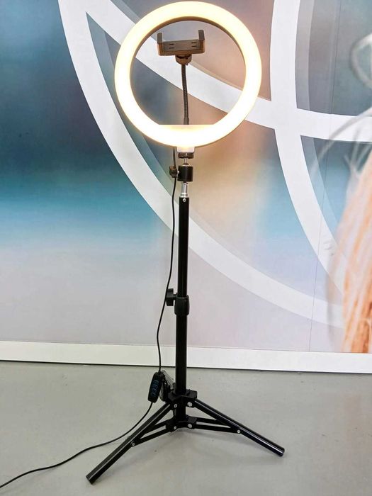 Ring Light com Tripé, Suporte de Telemóvel e Comando NOVO
