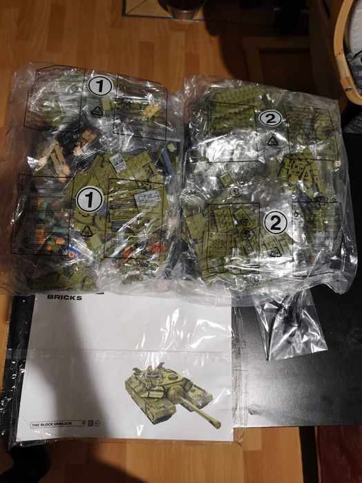 Klocki T95 T28 militaria czołg kompatybilne z cobi i lego panlos