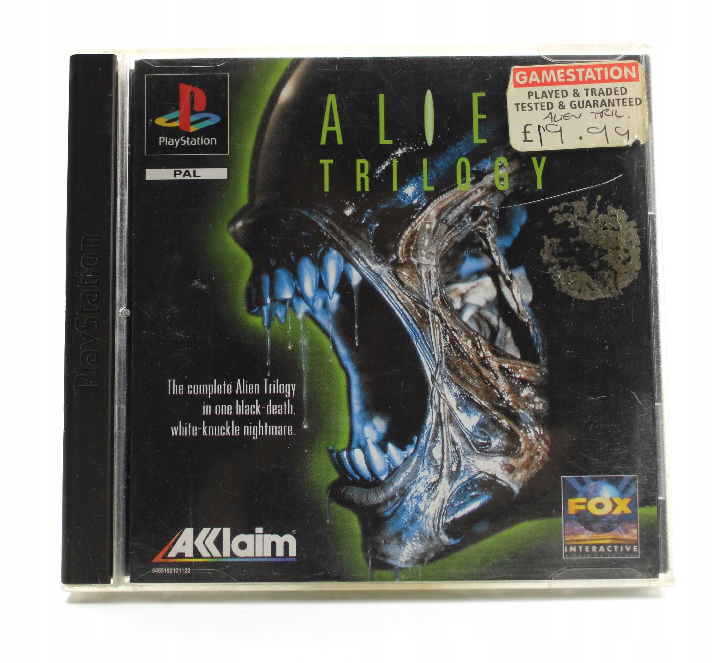 Gra Alien Trilogy - Wyd. Angielskie - Psx Sony Playstation (Psx)