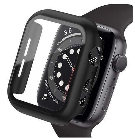 2W1 Etui Case Do Apple Watch 9 8 7 41Mm Pełna Ochrona 360 Czarne