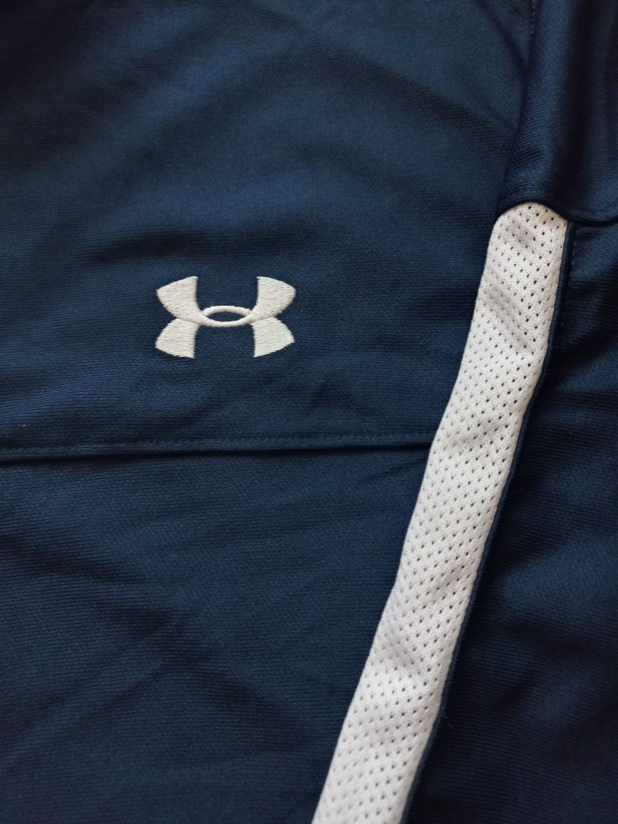 Чоловіча оригінальна кофта на замку  Under Armour темно-синя S-М