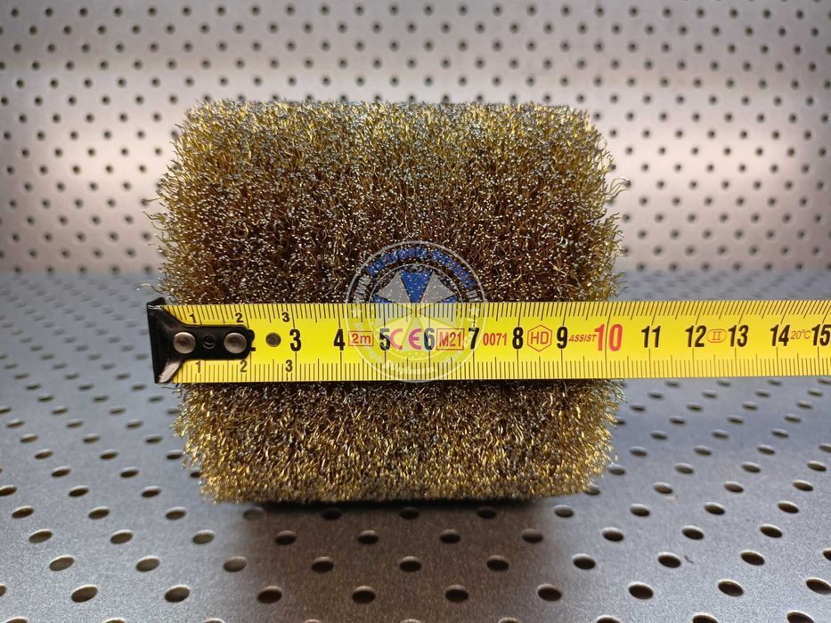 Ściernica walcowa z drutu mosiądzowanego 120×100×0,3×19mm szczotka