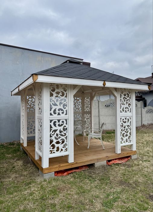 Altana Ogrodowa 3x3 Wiata Altanka Zadaszenie Biała