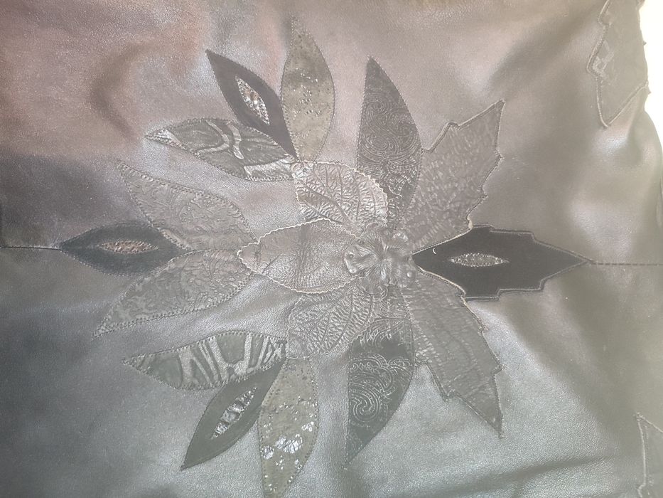 Vintage,retro,PRL, płaszcz skóra naturalna