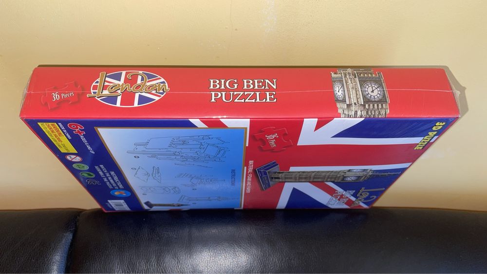 London Big Ben 3D Puzzle 36 Papierowo-Piankowych Puzzli