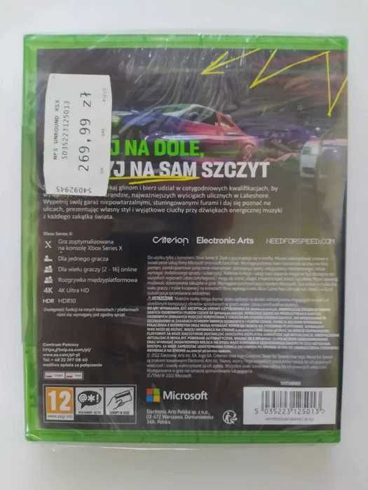 NOWA Need for Speed Unbound Xbox Series X NFS Polska wersja