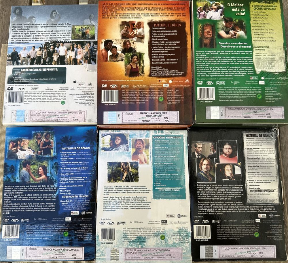 DVD Lost - Perdidos - Série Completa - Edição Portuguesa