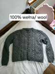 Szary wełniany sweter damski kardigan wełna J.crew Vintage
