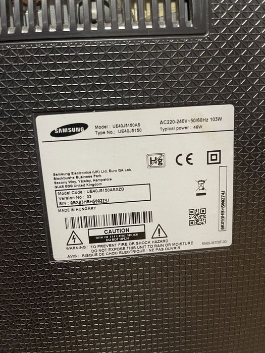 Телевізор Samsung UE40J5150AS