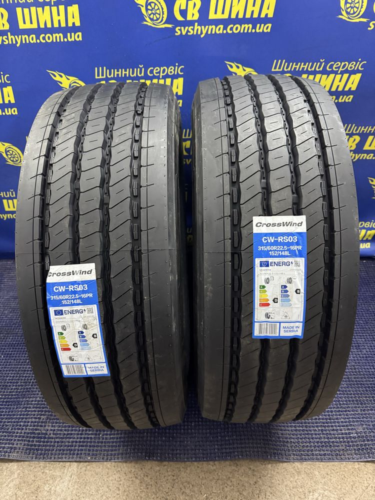 315/60R22,5 Crosswind CW-RS03 рульовв шини