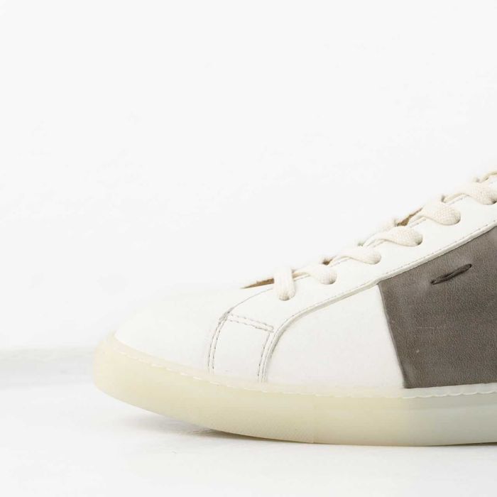 Tênis de couro ERNESTO DOLANI (40, 42) feito à mão na Itália