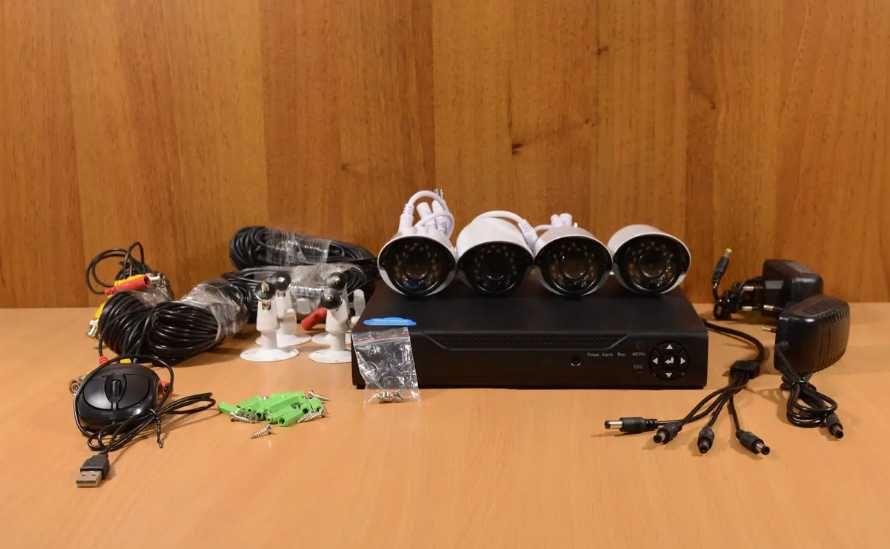 Система видеонаблюдения для частного дома проводная уличная