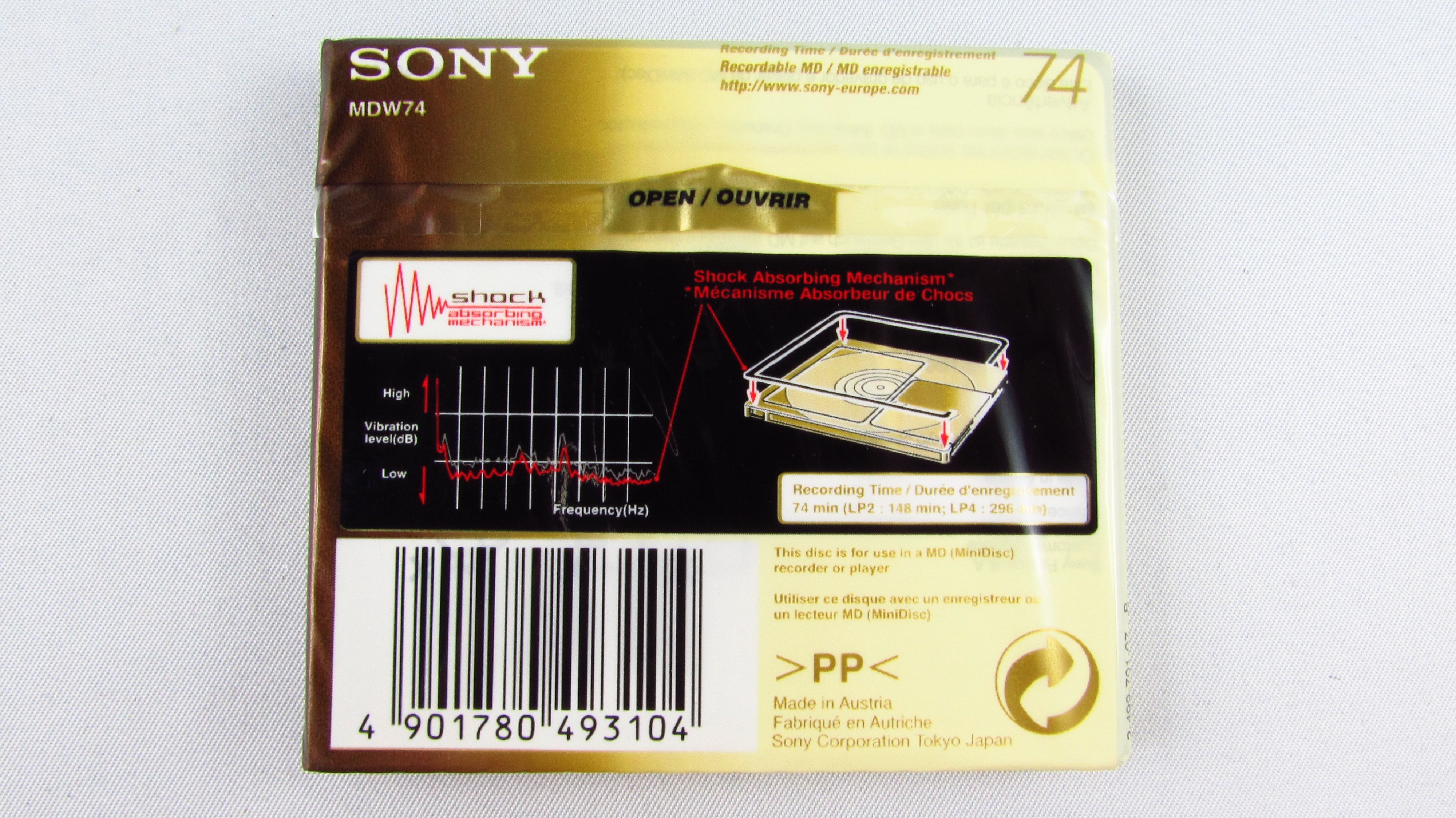 SONY - Mini Disc Premium  Shock MDW74