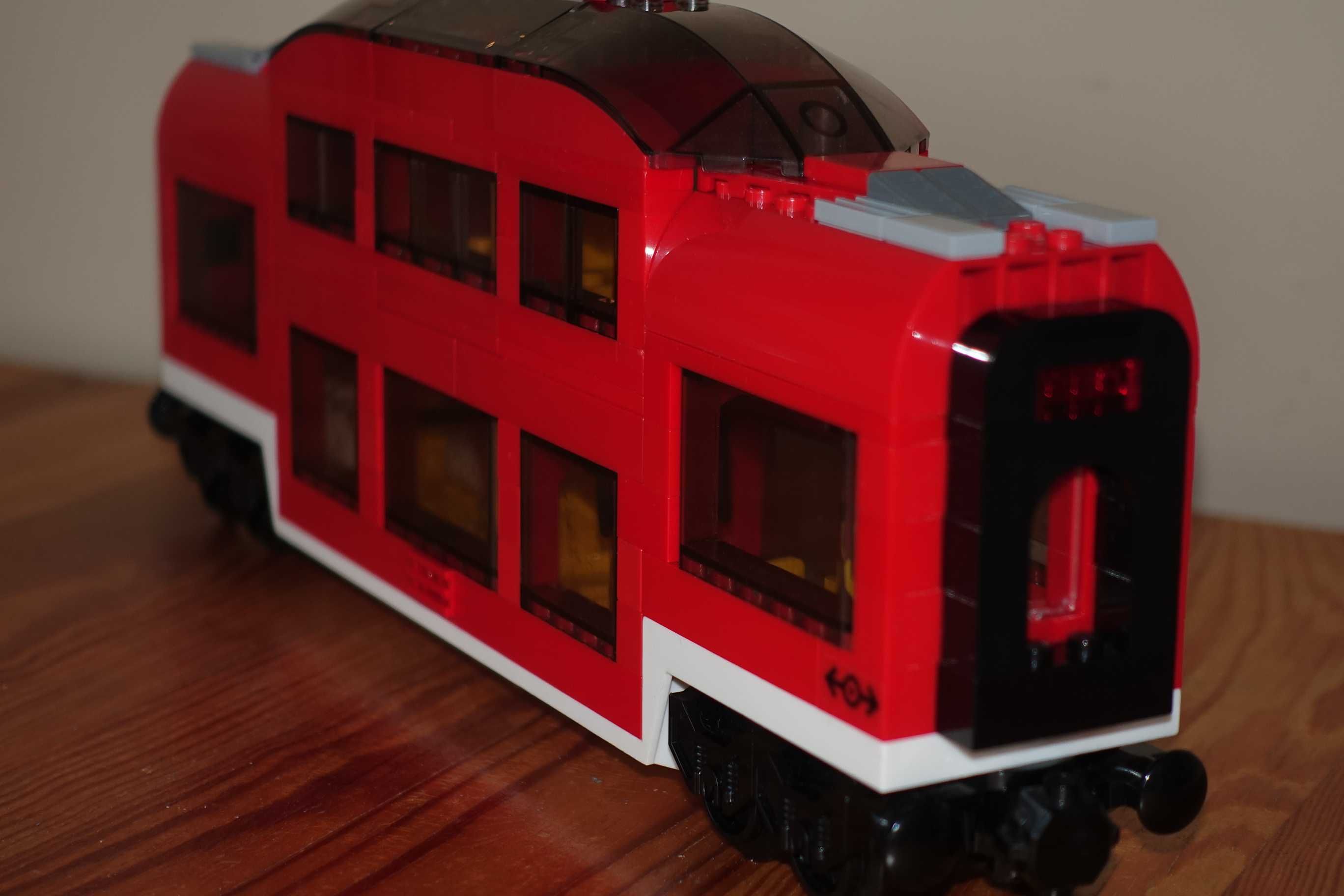 LEGO train, wagon piętrowy do 7938 pociąg GRATIS wysyłka