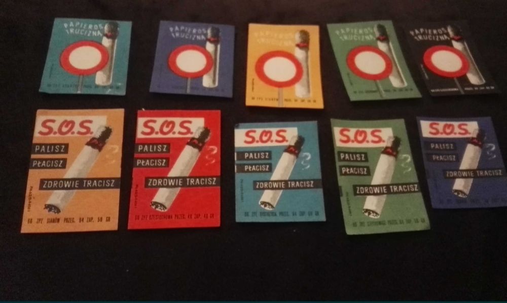 Etykiety zapałczane, od zapałek