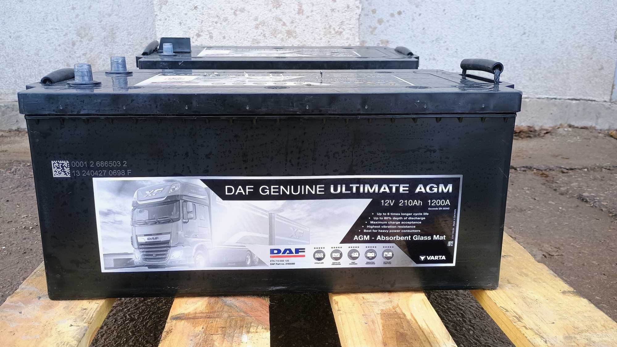 Akumulator DAF 210Ah 1200A (EN) - 12V - AGM