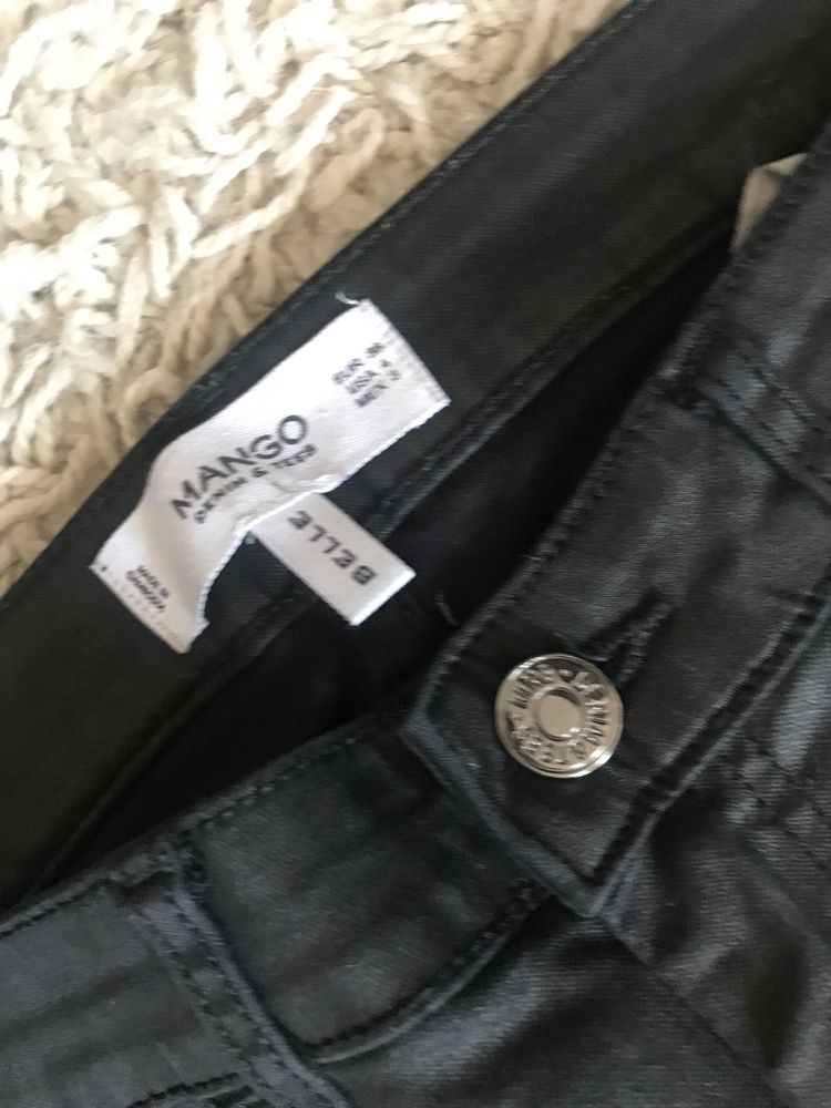 Spodnie damskie woskowane Mango r. S