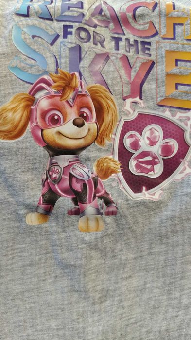 Podkoszulki dziewczęce Psi Patrol 4 sztuki